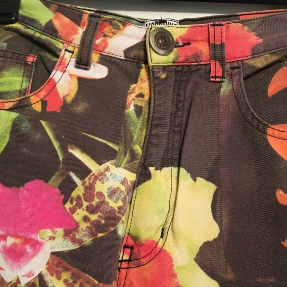 MOSCHINO JEANS Vintage Orchid Tropical Floral Pant - Picture 5 of 7